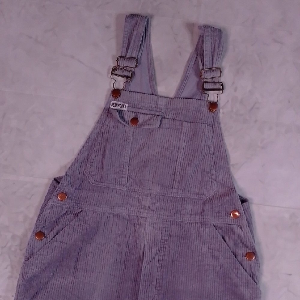 Vintage Corduroy Grey Jeanworks & Company Overalls Workwear UNISEX - Picture 10 of 10